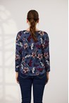 ELLA TOP - denim flor
